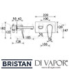 Bristan Claret Wall Mounted Bath Filler Dimensions